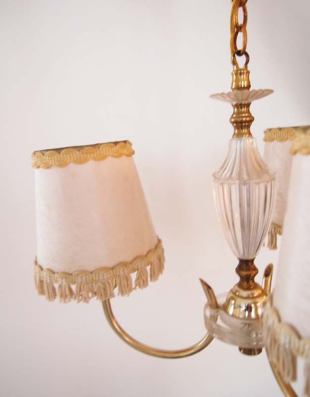 Lustre en laiton 3 abats jours