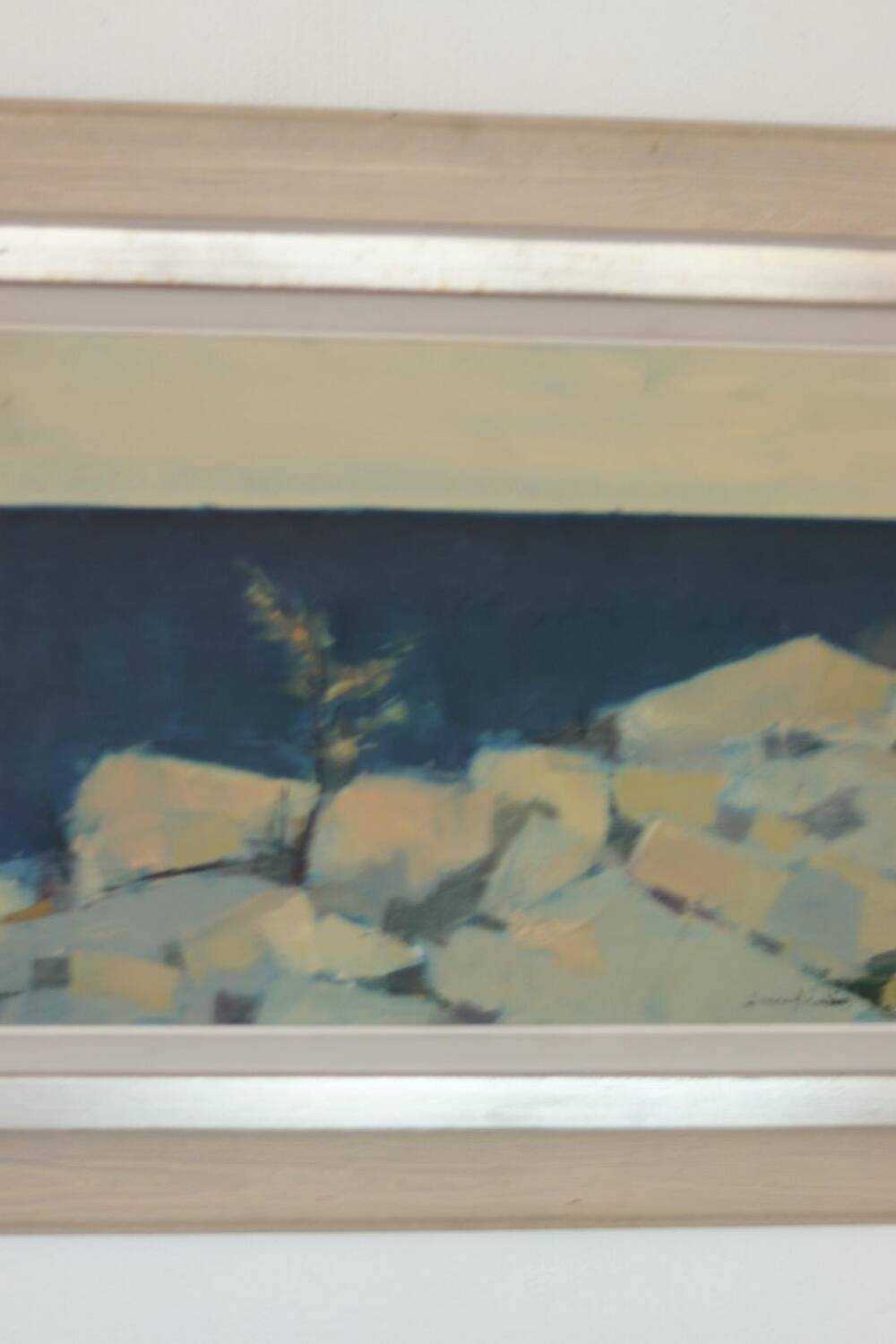 Huile sur toile suédoise – « Paysage côtier » par Arne Aspelin