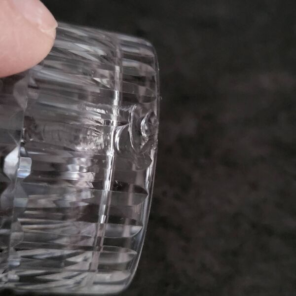 4 verres gobelets vintage en cristal de Baccarat modèle Nancy