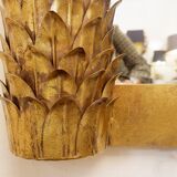 Large Palm Mirror and Lighting with Metal Palm Fronds Frame 175x205cm