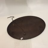 Beveled oval mirror