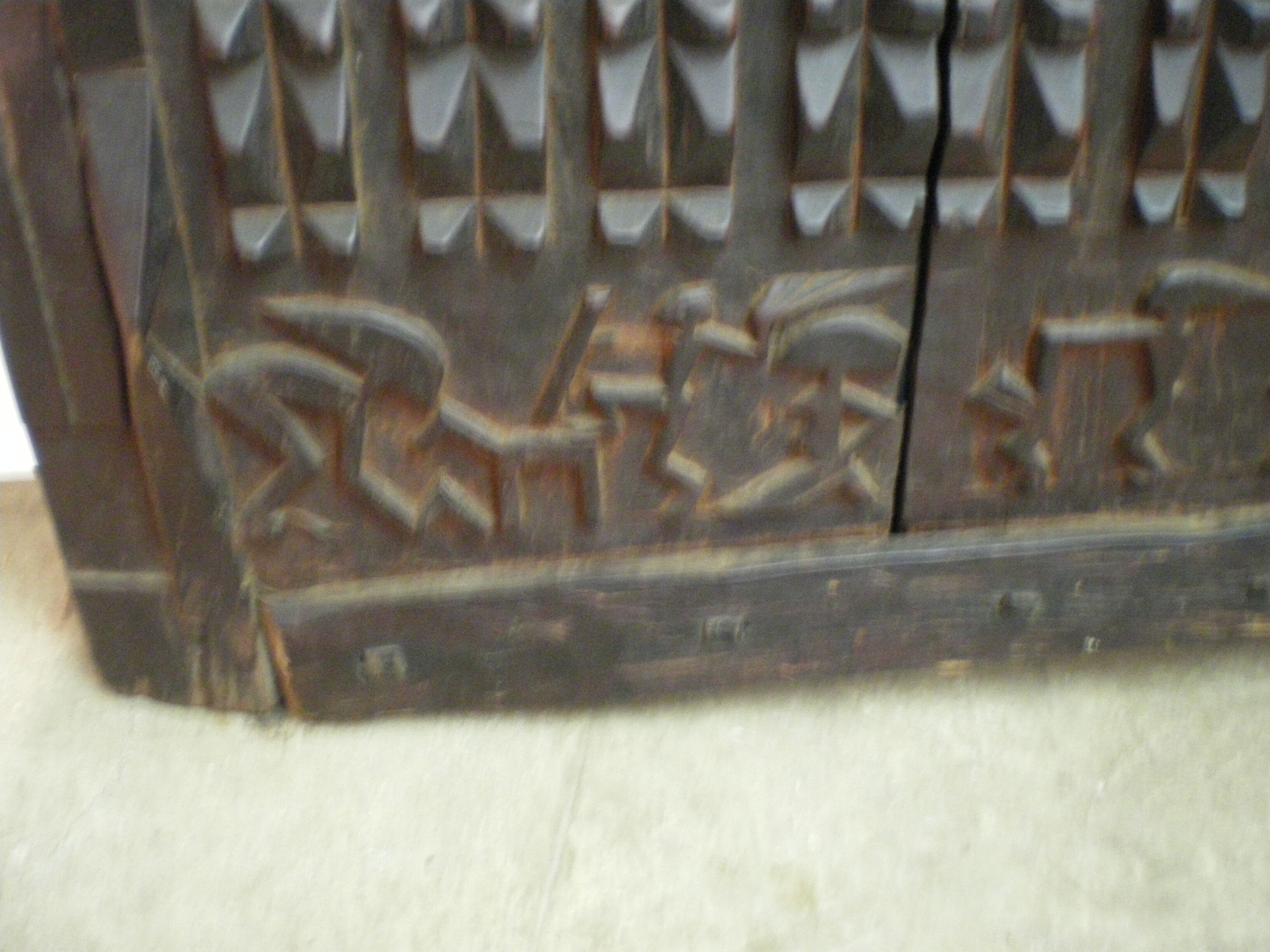 Old Dogon attic door