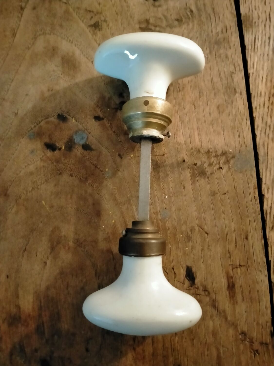 Antique porcelain door handles