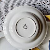 Set of 8 mismatched deep plates L'Amandinoise