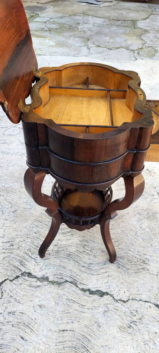 Table De Travail Louis Philippe En Placage De Palissandre