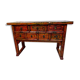 Chinese console 19th century abalone massive china lacasing