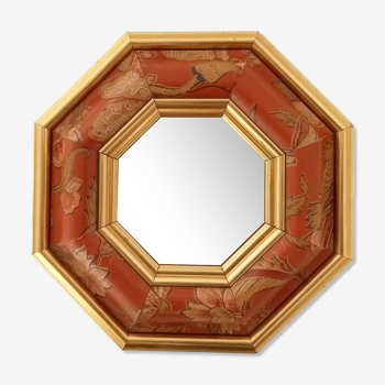 Octagonal vintage mirror 25.5* 25.5 cm.