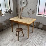 Scandinavian oak and ceramic table