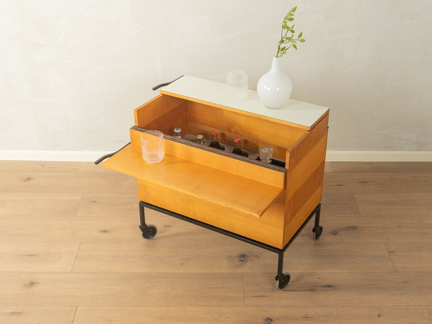 Bar cart from the 1960s