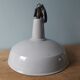Industrial suspension in gray enamelled sheet, 60s