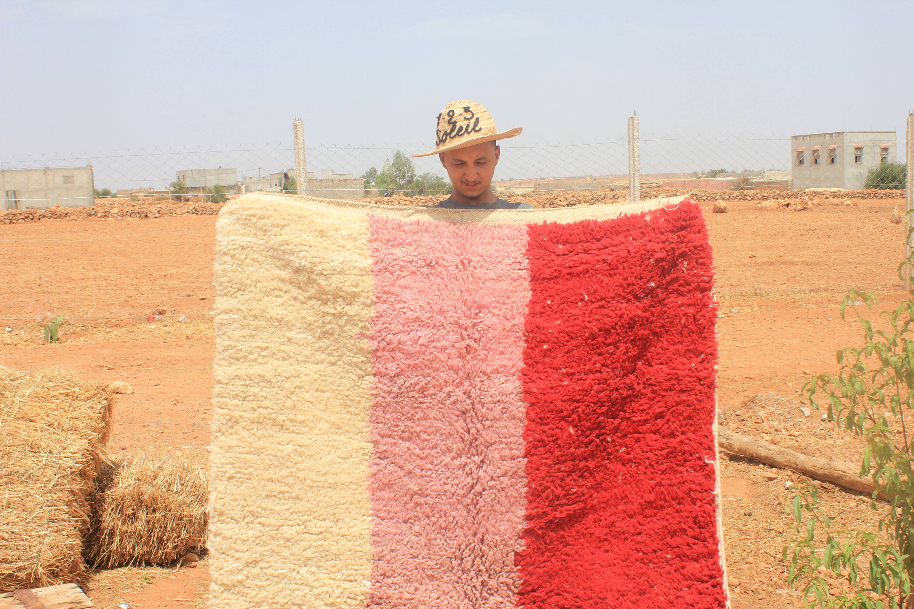 Handmade pure wool Moroccan rug 2.5x1.5 m