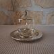 old Oneida glass and silver metal jam maker