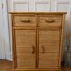 Rattan and wicker chest of drawers