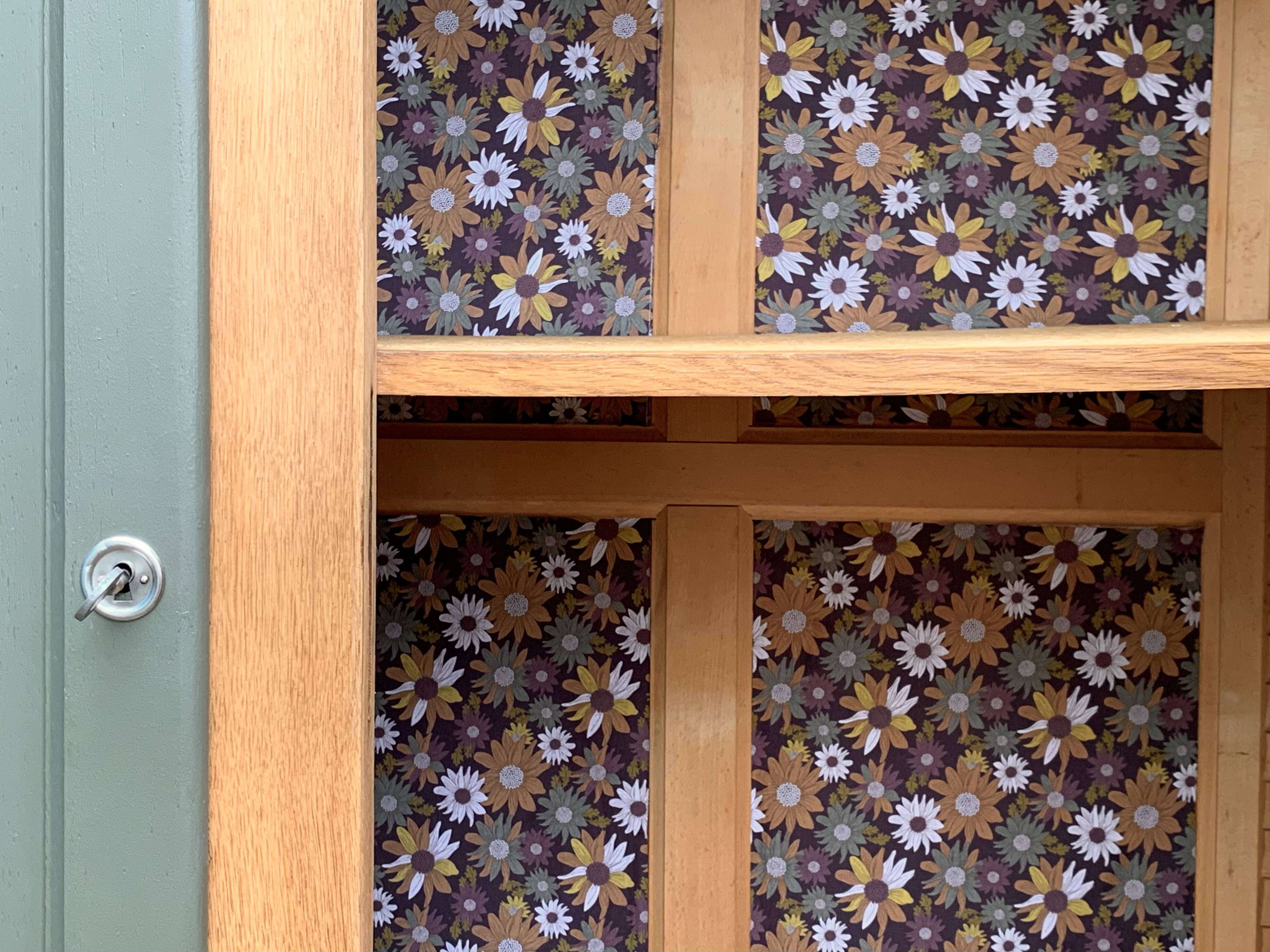 Parisian solid oak wardrobe 1960