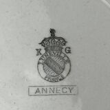 Set of four Lunéville KG plates model Annecy from around 1930.