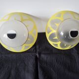 Pair of art deco day shades