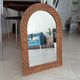 Vintage woven rattan mirror 60*43cm 60s/70s