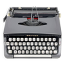 Machine à écrire Brother en métal gris souris, années 60