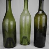 old wine bottles blown glass antique french wine bottles