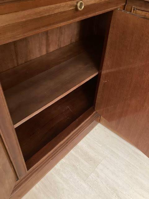 Old corner pharmacy cabinet