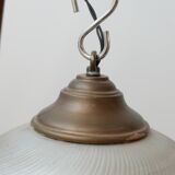 Antique mercury glass french mirrored pendant light