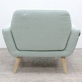 Softline Scope armchair in turquoise fabric