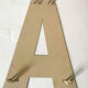 Lettres vintage en métal