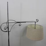 Floor lamp e-reader tripod wrought iron