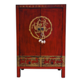 Cabinet chinois rouge