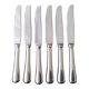 6 Silver-plated and Stainless Steel Table Knives Jean Couzon 24 cm