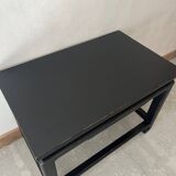 Petite table basse noire en bois