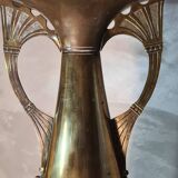large brass vase empire style art nouveau 1880 to 1910, 60x20 beautiful condition for its age