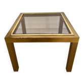 Table d'appoint en verre fumé