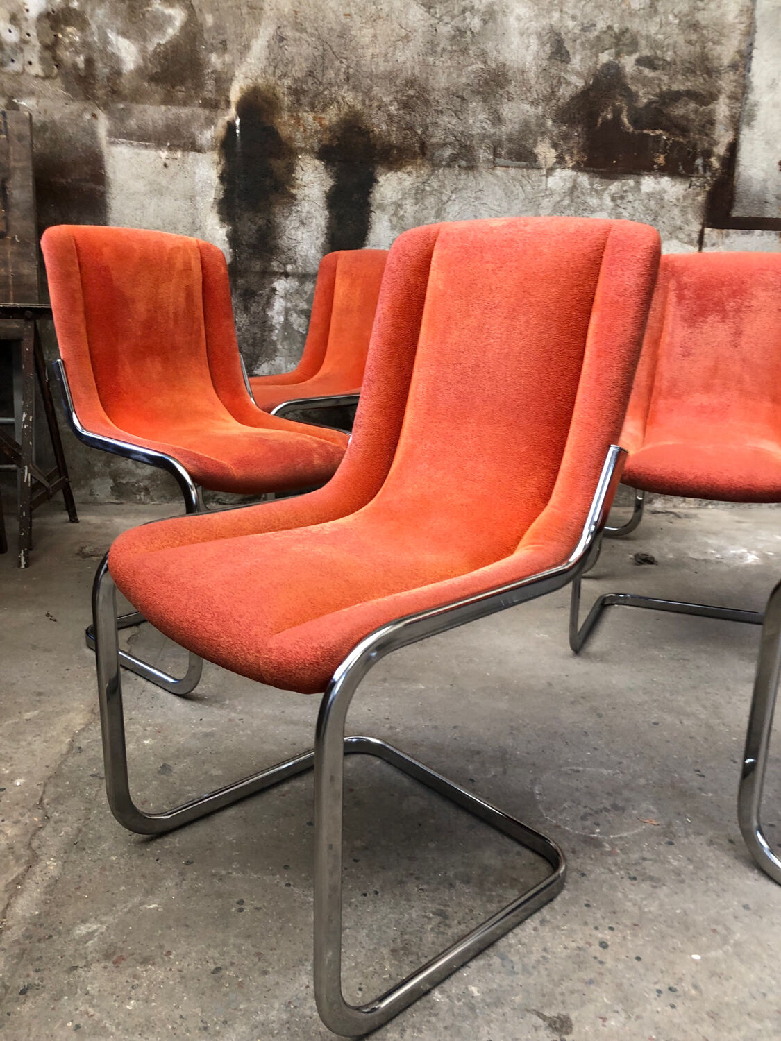 Vintage Willy Rizzo Chairs Circa 1970