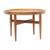 Sibast Møbler round teak coffee table designed by Arne Vodder