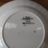 Lot de 4 assiettes creuses faience Sarreguemines Beauséjour