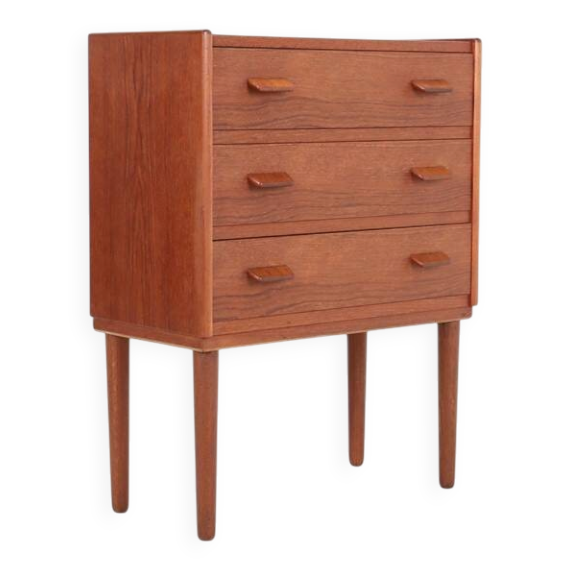 Rare teak chest of drawers by Carl Aage Skov for Munch Møbler / Mid-century Danish modern design / 1960s