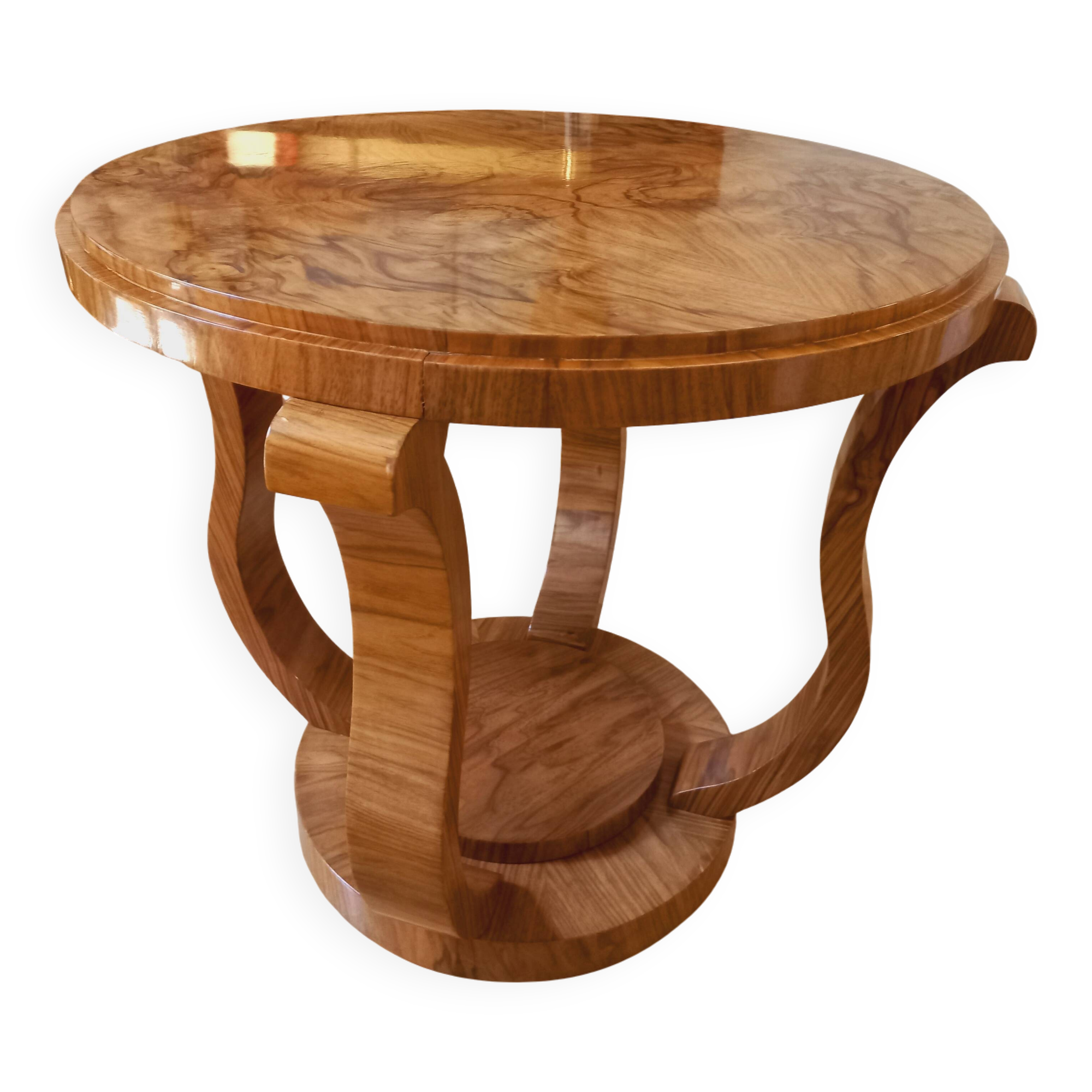 Round Art Deco pedestal table 1930
