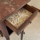 Table de chevet ancienne marbre et bois