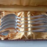 Small silver metal spoons