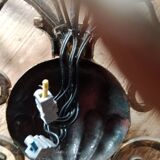 Homemade wall lights with rings