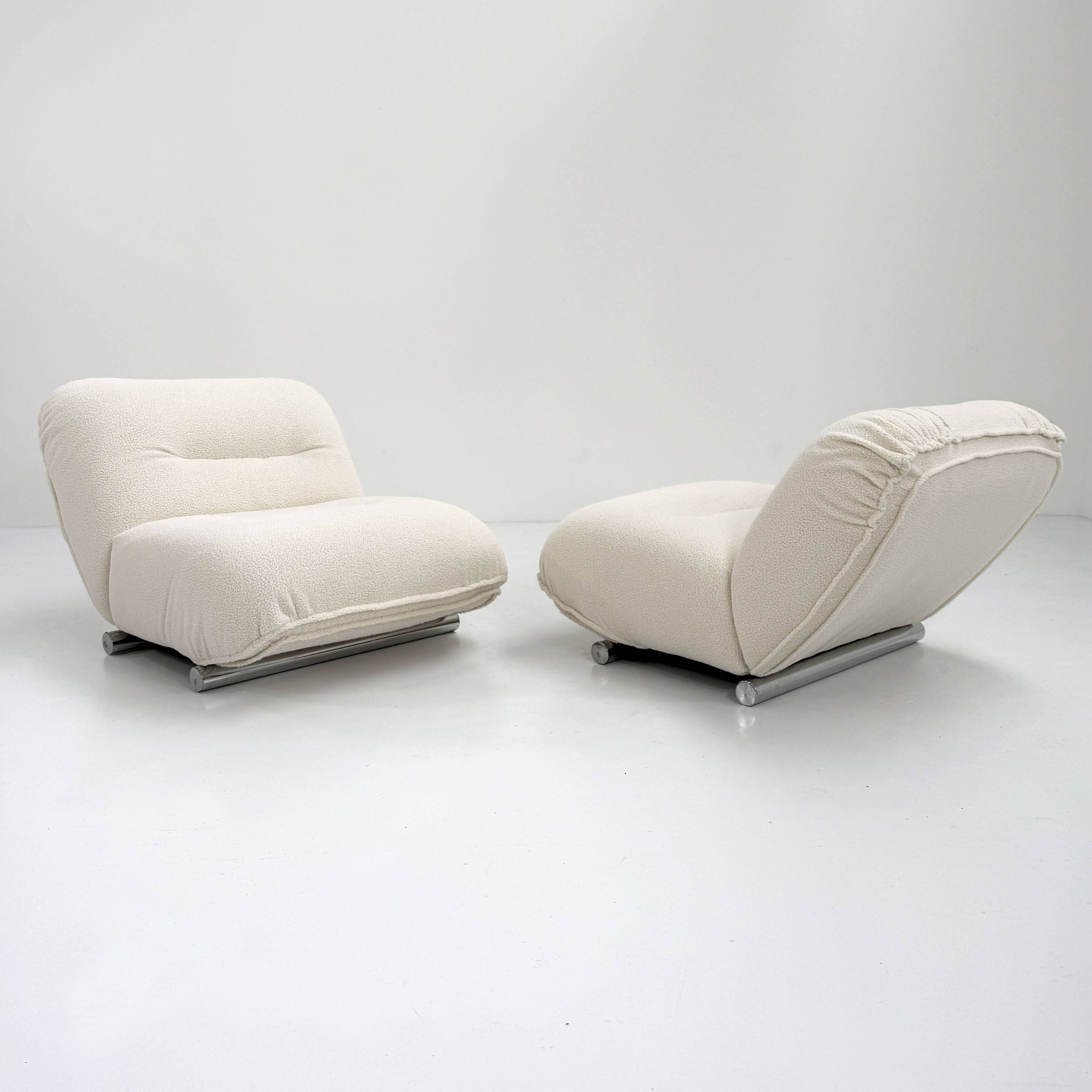 Paire de fauteuils par Giuseppe Munari pour Poltrona Munari, 1970