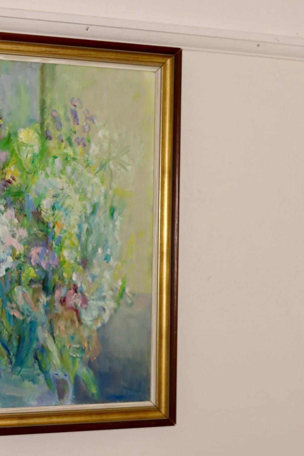 Original Swedish oil on panel from the mid-century "Whispers of Spring" Vintage