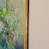 Original Swedish oil on panel from the mid-century "Whispers of Spring" Vintage