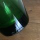 1950s Médicis vase, large Art Deco with handles, made of green blown glass.