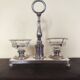 crystal and silver-plated metal salt and pepper shaker Christofle