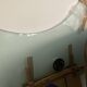 Roche bobois extendable glass dining table