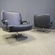 Set of 4 swivel chairs by Bernd Munzebrock for Walter Knoll, 1970s