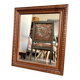 Moulded wooden mirror 52 x 45 cm
