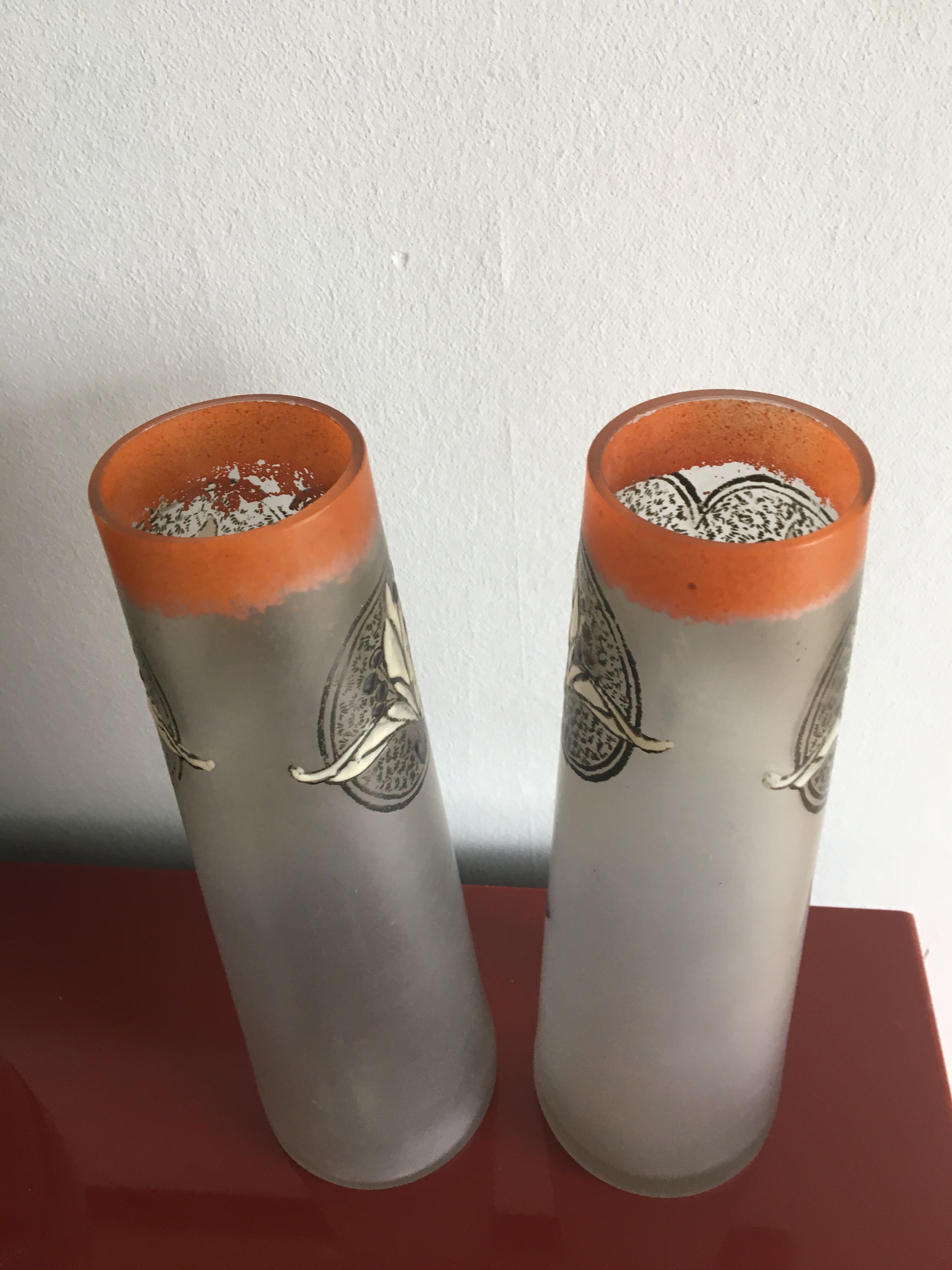 Pair of Legras vases